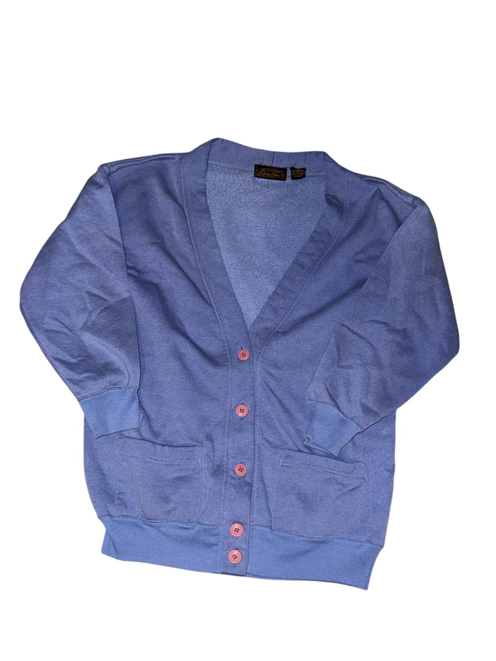 Woman’s Blue Button-Front Cardigan Jacket